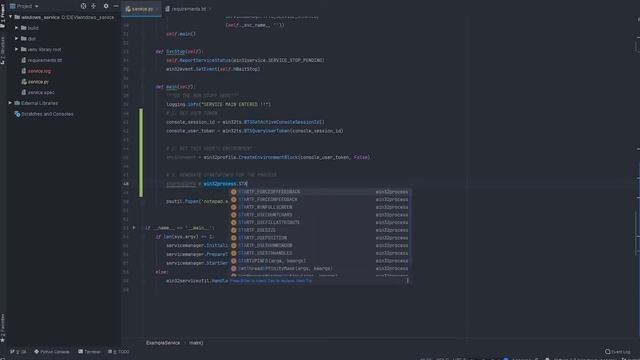 Python: Open an Application from a Service смотреть онлайн