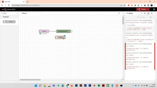 How To Parse String Data - Node Red смотреть онлайн