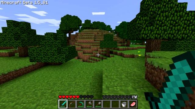 Мой Мир в Minecraft Beta 1.5_01 Часть 1 - От респауна до дома смотреть онлайн