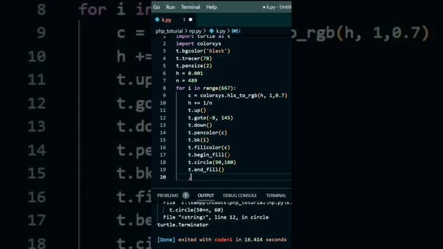 #python turtle graphics|| cool white design #turtle смотреть онлайн