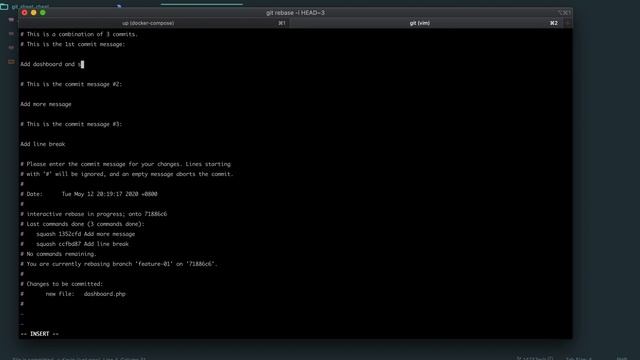 How to git squash via command line смотреть онлайн
