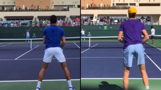 Novak Djokovic Vs Jannik Sinner Forehand Comparison (Tennis Technique Explained)