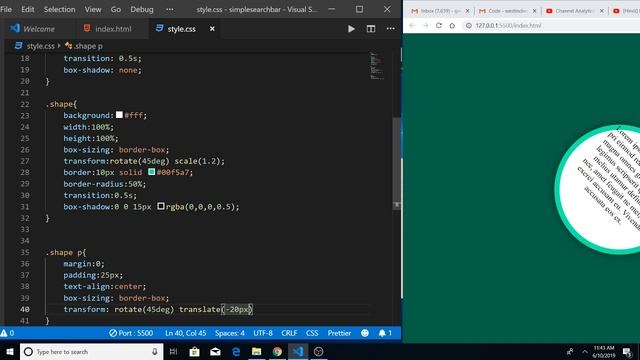 How to Make Div Shape Hover Effect in Pure HTML5 & CSS3 смотреть онлайн