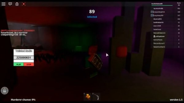 17 roblox twisted murder Radio codes.