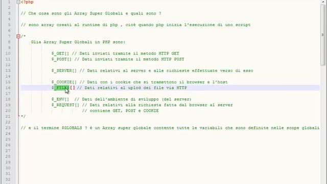 1 - Intro agli Array super globali #PHP [withArtur] смотреть онлайн