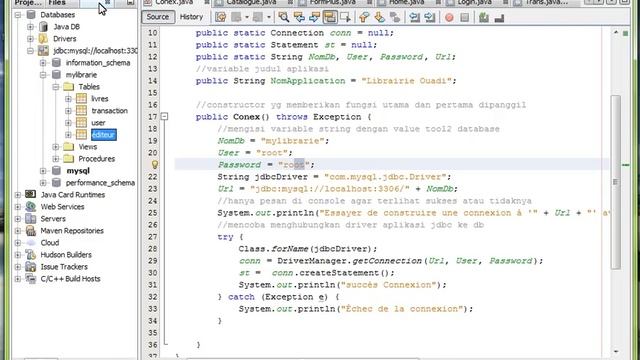 Projet Gestion d'un Bibliothèque en Java et Mysql ( Ouadi Noureddine ) смотреть онлайн