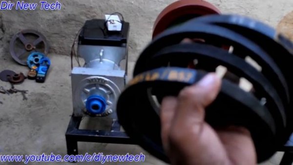Make Free Energy Generator 220Vac With 5kw Alternator  Flywheel Free Energy Self Running Generator