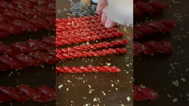 СВЕЧИ- СКРУТКИ С РОЗОЙ, ЖАСМИНОМ, ЛАВАНДОЙ смотреть онлайн