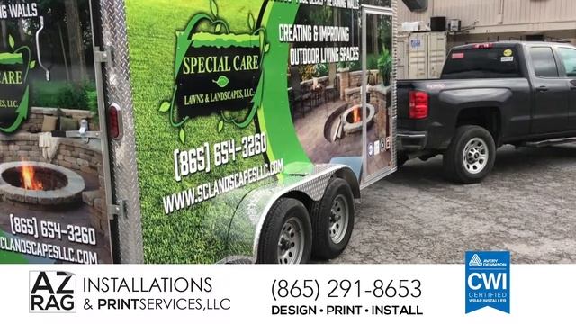Special Care Lawns and Landscapes - Vinyl Wrap Install смотреть онлайн