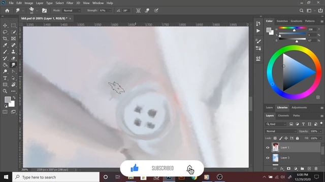painting using mixer brush tool photoshop смотреть онлайн