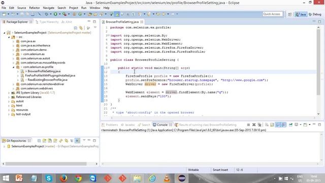 Selenium FireFox Browser Profile Setting HomePage смотреть онлайн
