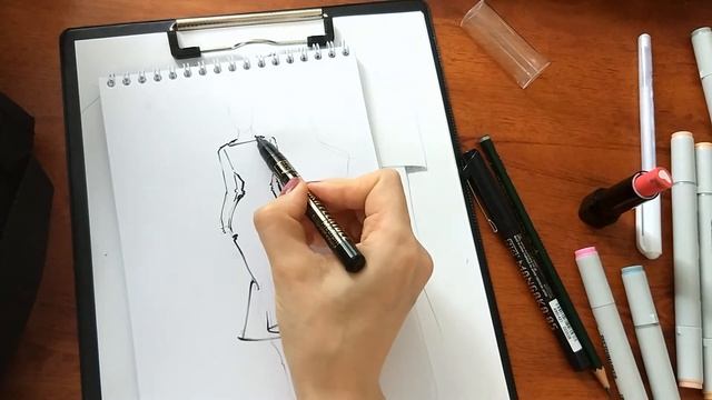 Урок 2. "5 правил fashion зарисовки" от Юлии Мавляновой и @art_markers смотреть онлайн