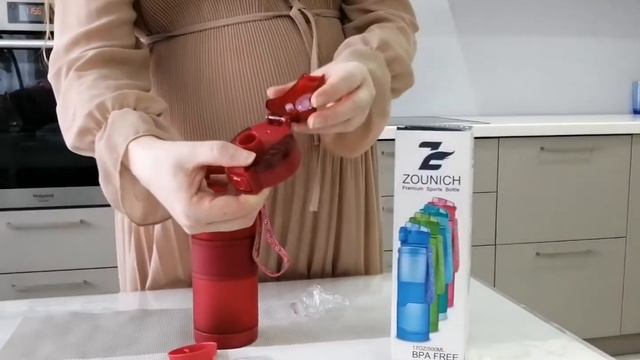 Удобная спортивная бутылка для воды с AliExpress . Обзор товаров с Алиэкспресс. смотреть онлайн