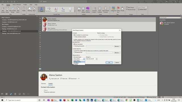 Email merge directly from Microsoft Outlook смотреть онлайн
