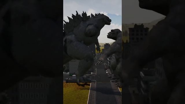 GODZILLA vs KING KONG - Ultimate Epic Battle Simulator 2 #Shorts #godzilla смотреть онлайн