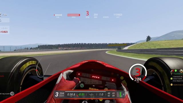 Assetto Corsa Red Bull Ring Ferrari F310 смотреть онлайн