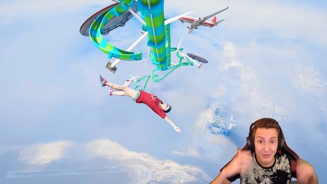 ЭКСТРЕМАЛЬНЫЙ СПУСК! ВОДНЫЕ ГОРКИ в ГТА 5 ОНЛАЙН (GTA 5 ONLINE) смотреть онлайн