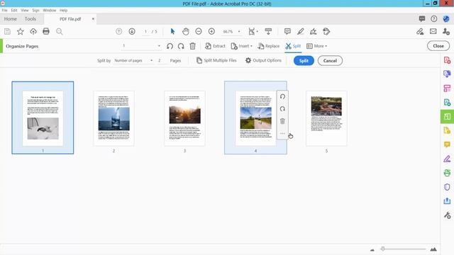 How to split pdf pages using Adobe Acrobat Pro DC 2022 смотреть онлайн