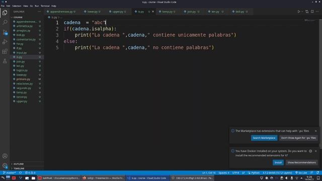?? Detectando letras y números en Python: isalpha() e isdigit() смотреть онлайн