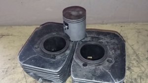 64мм ПОРШНЯ Yamaha Rd350 НА ЯВУ ! ТОНКИЕ КОЛЬЦА ! JAWA 400 кубов... (перезалив)