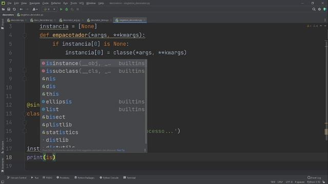 264 - Criando um singleton utilizando decorator Python смотреть онлайн