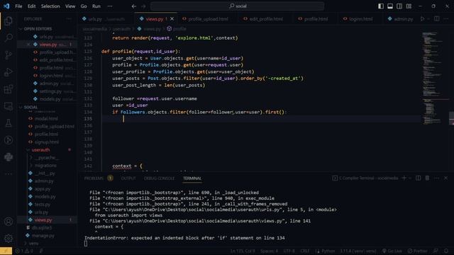 Follow / Unfollow |Part-7 |Social Media Website From Scratch Using Django |Python |Full Stack| Ayus смотреть онлайн