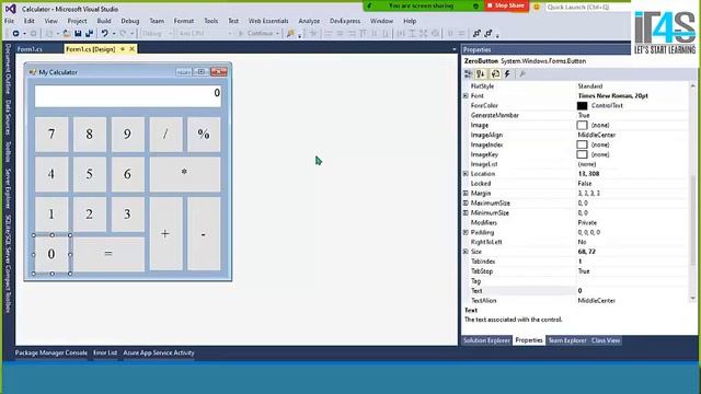 Create Calculator in C# Windows form application (Full Tutorial) - How to Create Calculator in C# смотреть онлайн