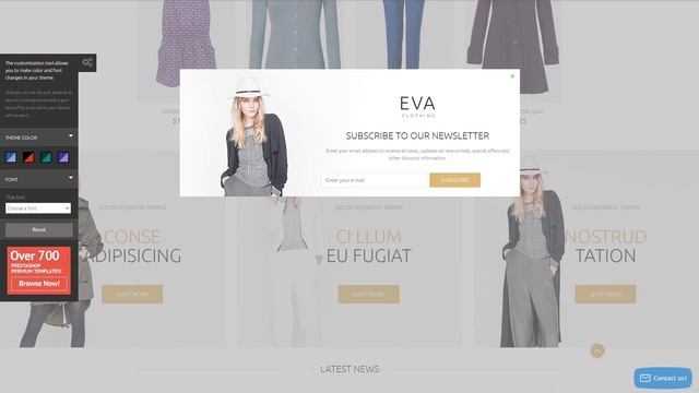 EVA Clothing PrestaShop Theme by WT Website Template - 53912 смотреть онлайн