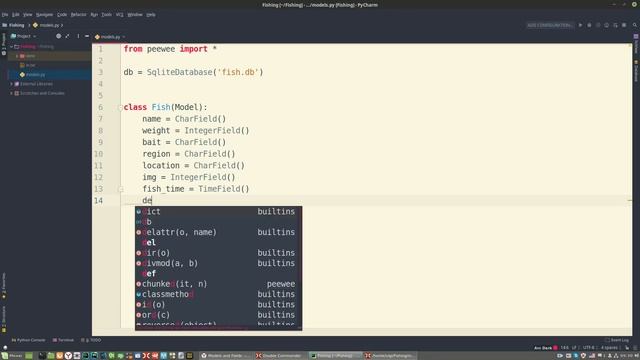 peewee в Python3 смотреть онлайн