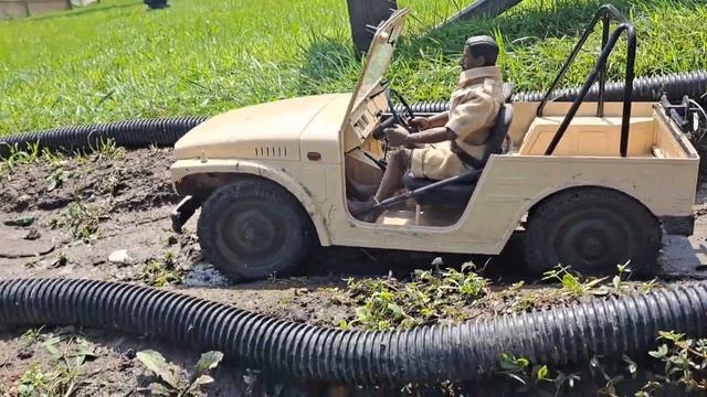 Fms 1/6 Jimny wet trail run. ?? смотреть онлайн