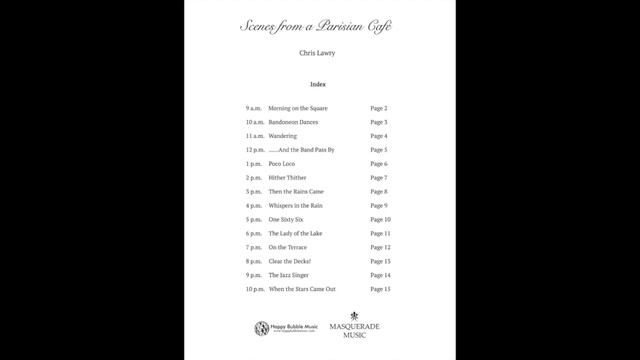 Bandoneon Dances (from 'Scenes from a Parisian cafe') by Chris Lawry. Alto saxophone & Piano. смотреть онлайн