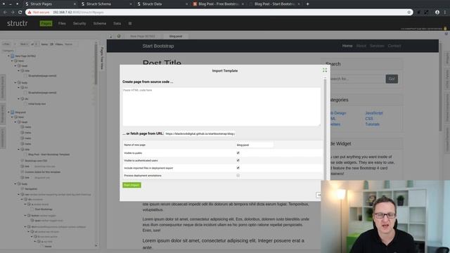 [1/6] Blogging App (Structr Tutorial) - Create a Data Model and a First Page смотреть онлайн