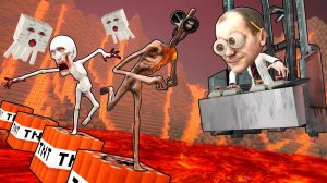 SCP В МИРЕ МАЙНКРАФТ! БЕЗУМНЫЕ SCP ПРОТИВ ЗЛЫХ УЧЕНЫХ! МАЙНКРАФТ ДОРОГА СМЕРТИ С SCP В Garry`s Mod