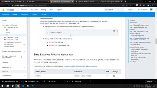 Angular Firebase google login part 1/2 (Connect Firebase) смотреть онлайн