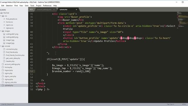 Php Chat Application Tutorial 10 - Changing Profile Picture - Php Projects смотреть онлайн
