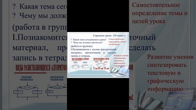 7 класс. Информатика. Программирование алгоритмов с ветвлением. (Байманова С.Н.) смотреть онлайн