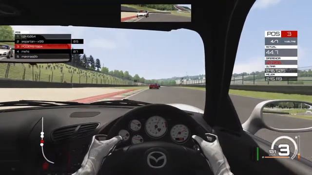 Carrera 2 Mazda Rx7 Spirit R  7 Vueltas  Mugello  Online