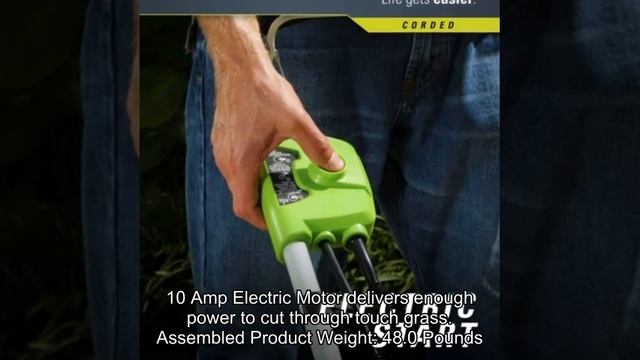 Greenworks 16-Inch 10 Amp Corded Electric Lawn Mower 25142 смотреть онлайн
