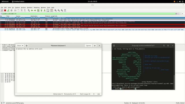 Send a simple TCP packet with a message using Scapy смотреть онлайн