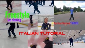 Italian tutorial Freestyle ice skating Обучающее видео Фристайл на коньках