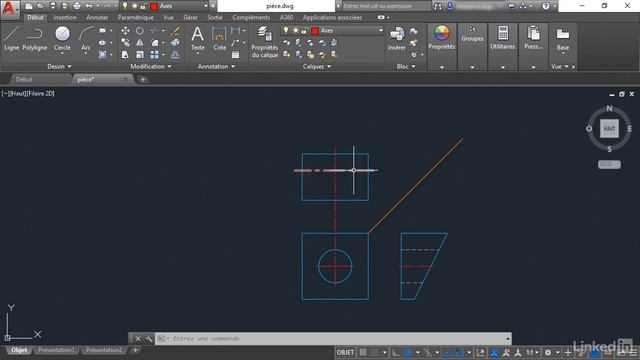 Tutoriel AutoCAD 2018 : Créer des vues à l'aide des projections | video2brain.com смотреть онлайн