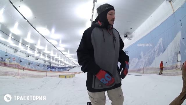 Уроки сноуборда. (2) Начальные навыки - елочка, перекантовка смотреть онлайн