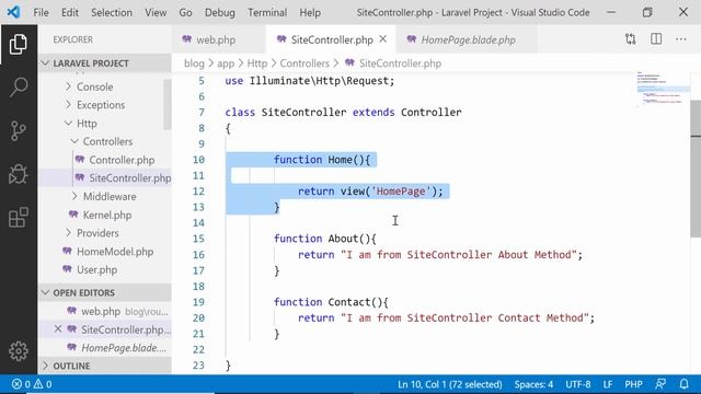 Laravel Tutorial Bangla | Basic Routing With Controller And View Part 10 смотреть онлайн
