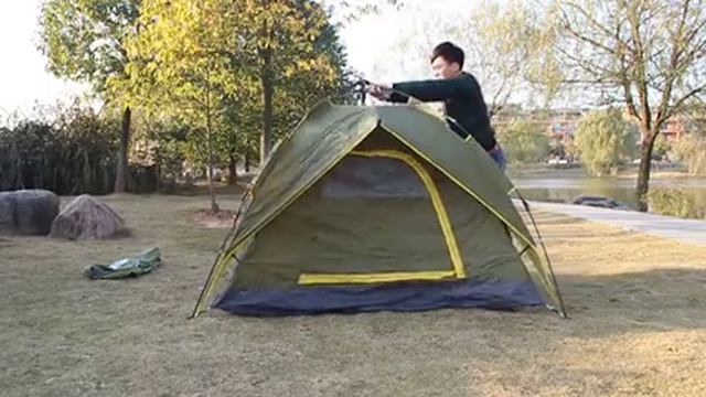 Hydraulic Automatic Tent Free Build Outdoors Tents Tent Double-deck Protective смотреть онлайн