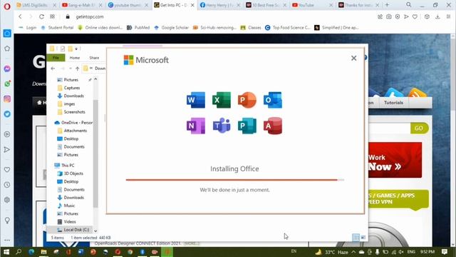 How to download & install MS Office || Online for free || Train the Globe смотреть онлайн
