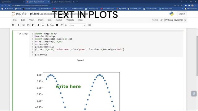 PYTHON TUTORIAL FOR BEGINNERS| HOW TO WRITE TEXT IN PLOT AT GIVEN (X,Y) POINT . #matplotlib #python смотреть онлайн