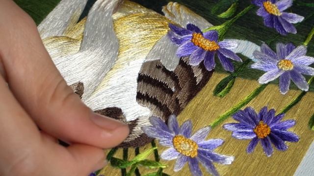 Hand Embroidery KIT215 "Cat Couple" | ThuongEmbroidery смотреть онлайн