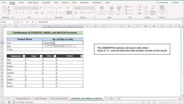 INDEX, MATCH, and COUNTIF Functions with Multiple Criteria смотреть онлайн
