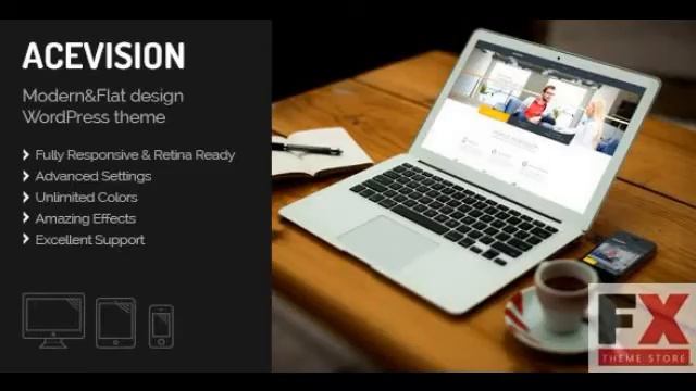 Preview Acevision - Responsive OnePage WordPress Theme TFore смотреть онлайн