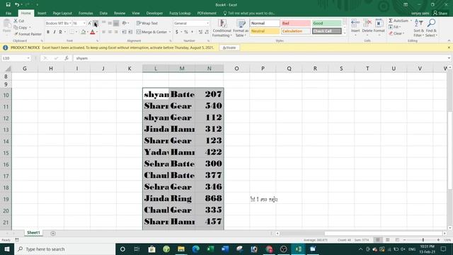 How to apply Bold, Italic, Underline function and how to change Font size in Ms Excel - in Hindi смотреть онлайн